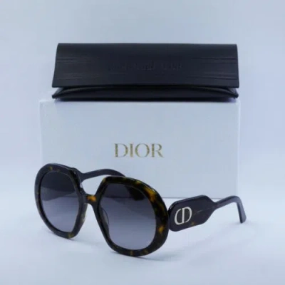 Pre-owned Dior Bobby R1u 20a1 Dark Havana/gradient Smoke 56-20-140 Sunglasses A... In Gray