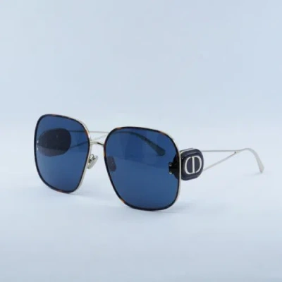 Pre-owned Dior Bobby S1u B5b0 Gold/havana/blue 64-16-145 Sunglasses Authentic