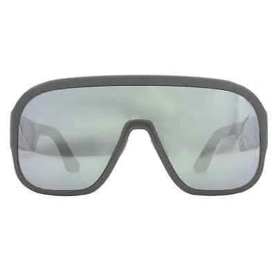 Pre-owned Dior Bobbysport Silver Mirror Shield Ladies Sunglasses Cd40054u 20c 00