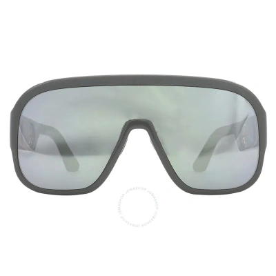 Dior Bobbysport Silver Mirror Shield Ladies Sunglasses Cd40054u 20c 00 In Grey / Silver