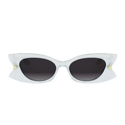 Dior Butterfly S2i 80a1 Celeste Trasparente Sunglasses In White