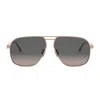 Dior Cannage A3u Aviator Sunglasses In Oro