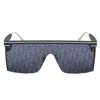 Dior Club M1u Blue Logo Shield Unisex Sunglasses Cd40042u 90x 00 In Blue