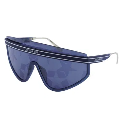 Dior Club M2u Silver Mirrored Blue Star Monogram Shield Ladies Sunglasses Cd40079u 91x 00