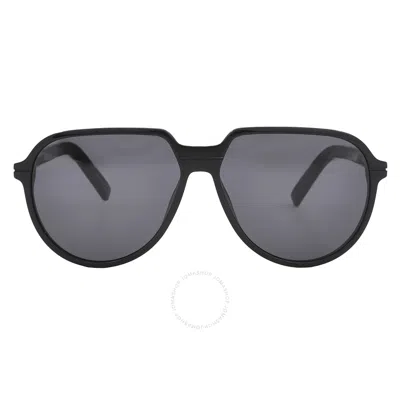 Dior Essential Dark Grey Pilot Men's Sunglasses Dm40005i 01a 58 In Black