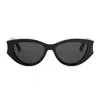 Dior Glow B1f 53mm Cat Eye Sunglasses In Black