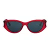 Dior Glow B1f 53mm Cat Eye Sunglasses In Red