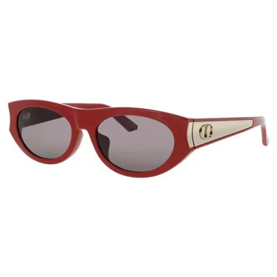 Dior Glow B2f Smoke Oval Ladies Sunglasses Cd40225f 66a In ["grey"]