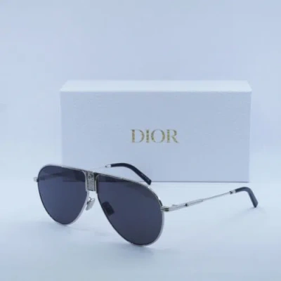 Pre-owned Dior Ice Au F0a0 Palladium/grey 63-11-150 Sunglasses Authentic In Gray