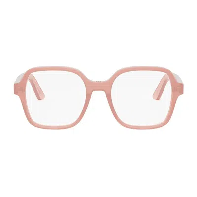 Dior Midnightos1i3900 Square Full Rim Eyeglasses In Pink