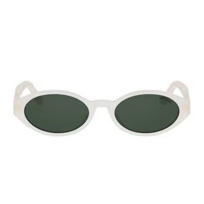 Dior Pacific R1i 95i0 Bianco Sunglasses In Green