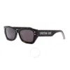 Dior Pacific S2u Square Sunglasses, 53mm In Havana/purple Solid