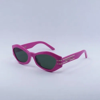 Pre-owned Dior Signature B1u 73c0 Shiny Fuchsia/green 55-20-135 Sunglasses Auth...