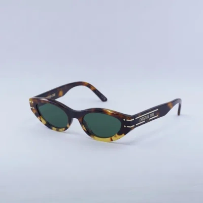 Pre-owned Dior Signature B5i 24c0 Shiny Honey Havana/green 51-19-140 Sunglasses