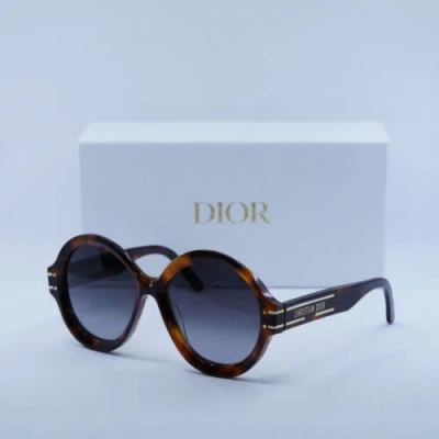 Pre-owned Dior Signature R1u 26a1 Havana/smoke Gradient 57-17-140 Sunglasses Au...