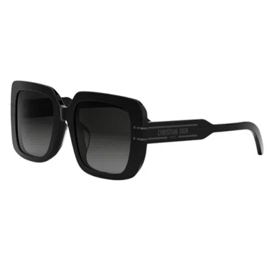 Dior Signature S11f Smoke Gradient Square Ladies Sunglasses Cd40171f 01b 55 In ["black"]
