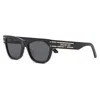 Dior Signature S6u Smoke Square Ladies Sunglasses Cd40145u 01a 54 In Black