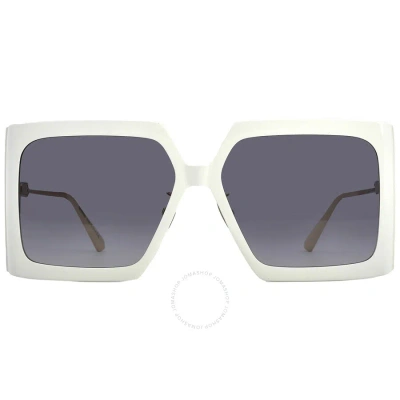 Dior Solar Grey Square Ladies Sunglasses Cd40039u 25b 59 In Grey / Ivory