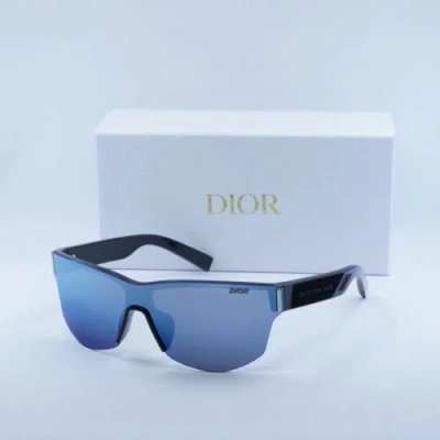 Pre-owned Dior Xtrem M2u 10a4 Black/grey With Blue Flash --135 Sunglasses Authe...