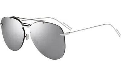 Pre-owned Dior Dita Mach-s Antique Silver Matte Black/grey Shaded (dts412-a-02) Sunglasses