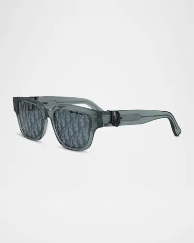 Dior Dm40153im Sunglasses In Blue/blue Mirrored Solid