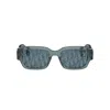 Dior Oblique S2i 52mm Rectangular Sunglasses In Blue