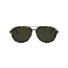 Dior Blacksuit A4u 53mm Pilot Sunglasses In Green