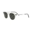 Dior Tag R1i 49mm Small Mirror Round Sunglasses In White