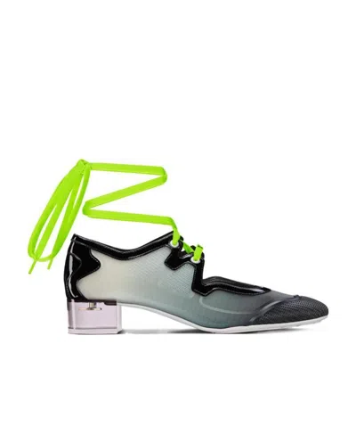 Dior D-mension Lace-up High Heels In Gray