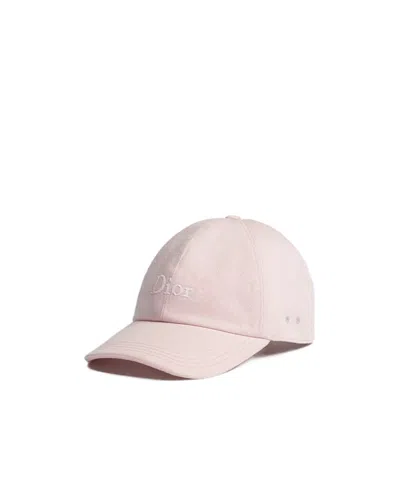 Dior Domed Baseball Cap In Pink