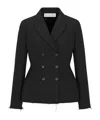 Dior Double-breasted Blazer In Black