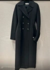 Dior Double-breasted Coat In Black