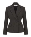 Dior Double-breasted Marlène Wool Blazer In Black