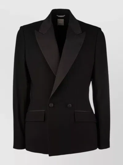 Dior Double Breasted Suit Jacket And Vest In Black