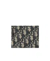 Dior Double-folded Logo Wallet In Black