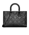 Dior Double Handle Shoulder Bag In Black
