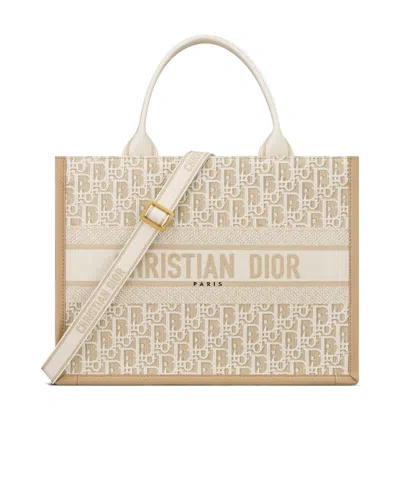 Dior Double Handle Shoulder Bag In Nude