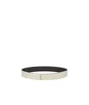 Dior Double-sided Belt In Beige