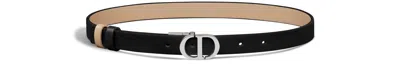 Dior Double-sided Belt In Black