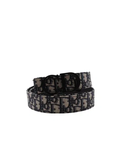 Dior Double-sided Belt In Black