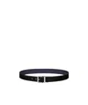 Dior Double-sided Logo Belt In Black