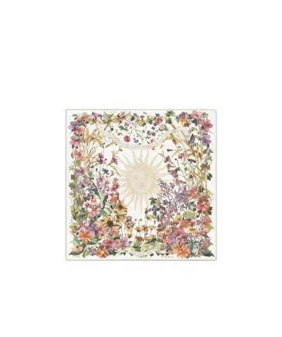 Dior Double-sided Printed Silk Scarf In Multicolor