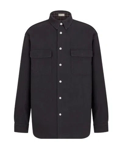 Dior Double-sided Shirt In Black