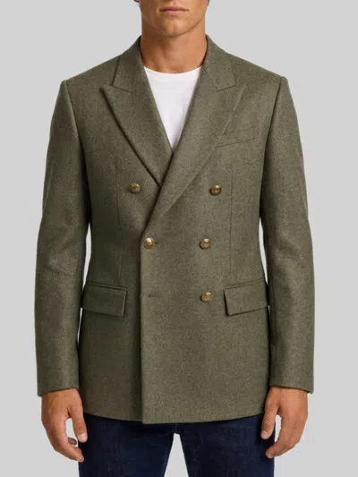 Dior Double-breasted Blazer In Green