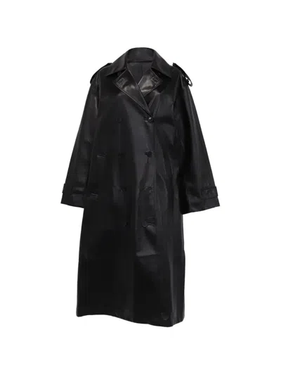Pre-owned Dior Double-breasted Coat In Black