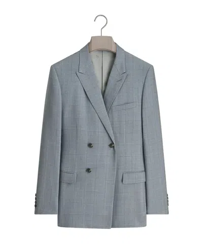 Dior Double-breasted Suit In Gray