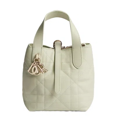 Dior Double-handle Shoulder Bag In White