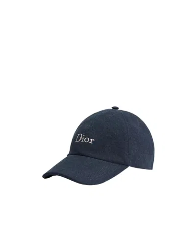 Dior D-player Cap In Blue