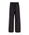 Dior Logo Elastic Waist Casual Pants In Black