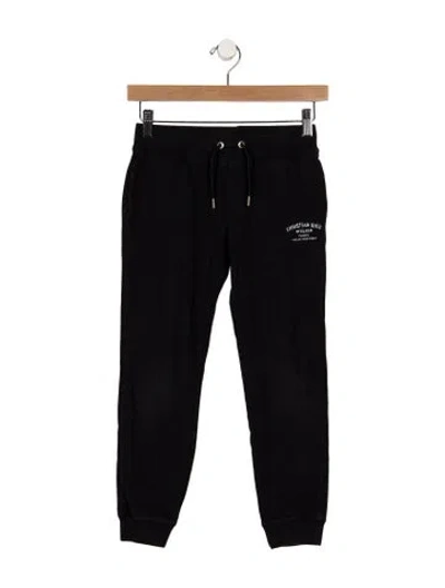 Pre-owned Dior Kids' Drawstring Sweatpants In Black